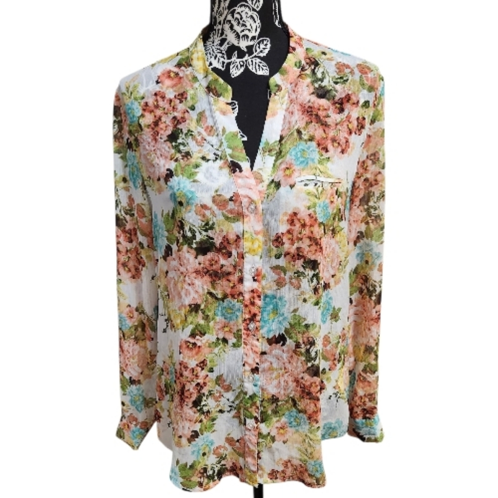 Kut from the Kloth Multicolor Floral Blouse